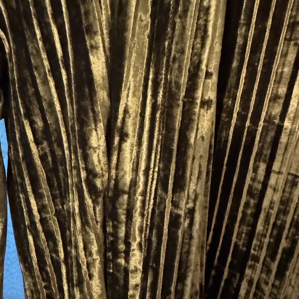 Green Velvet Two-Piece Set - Picture 4 of 4